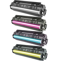 Toner équivalent à Canon 55 Pack de 4 4 Couleurs - Avec puce