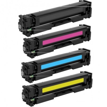 Toner équivalent à HP 201X Pack de 4 4 Couleurs