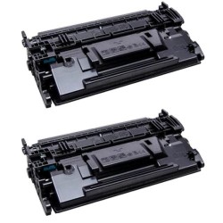 Toner équivalent à HP 89X Pack de 2 Noir - AVEC PUCE