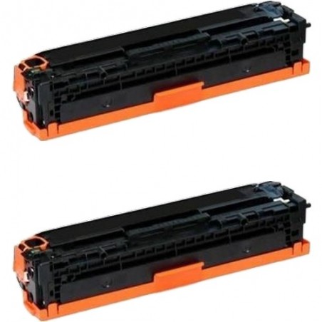 Toner équivalent à HP 410A Pack de 2 Noir